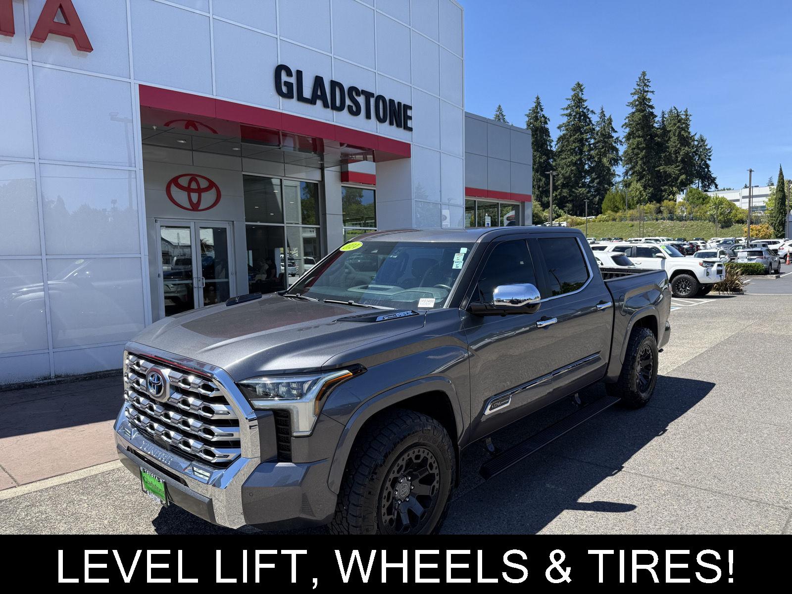 Magnetic Gray Metallic 2024 Toyota Tundra Hybrid Pickup Truck Four-Wheel Drive Automatic