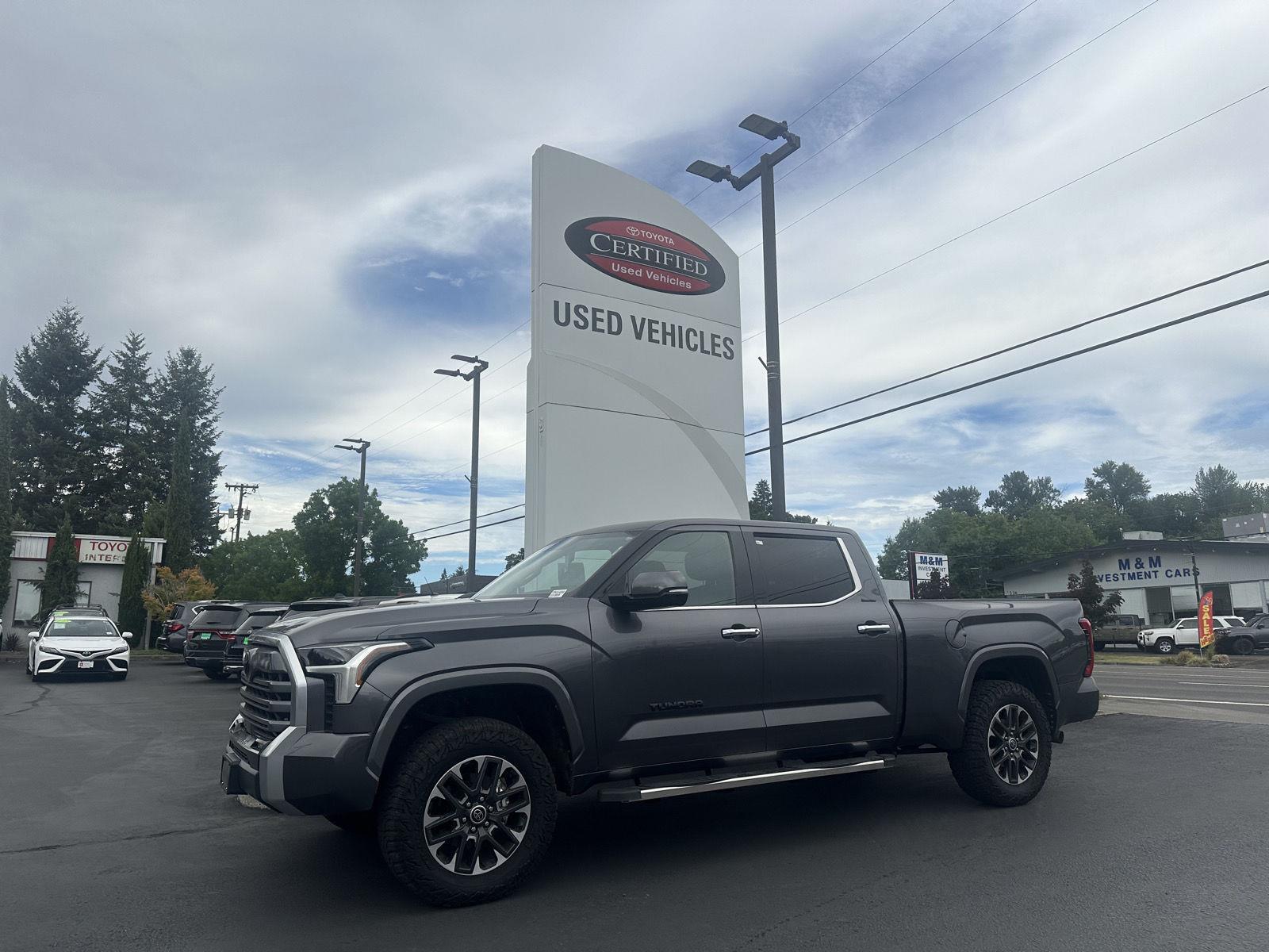Magnetic Gray Metallic 2023 Toyota Tundra Pickup Truck Four-Wheel Drive Automatic