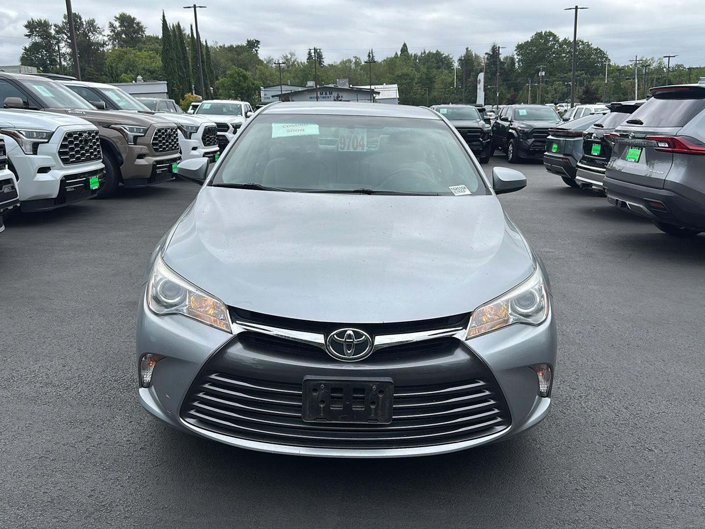 Celestial Silver Metallic 2015 Toyota Camry Sedan Front-Wheel Drive Automatic