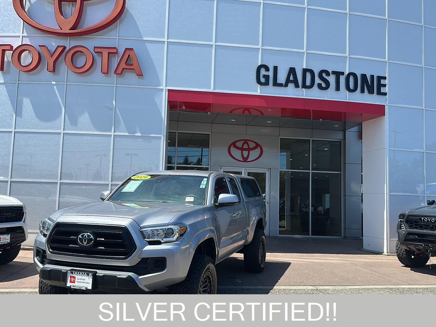Silver Sky Metallic 2020 Toyota Tacoma Pickup Truck Four-Wheel Drive Automatic