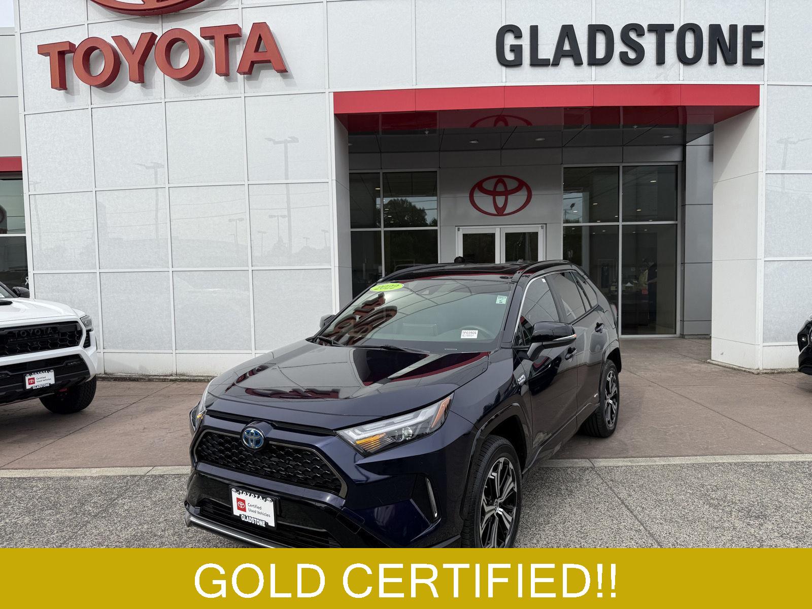 Blueprint/Midnight Black Metallic 2022 Toyota RAV4 Prime SUV / Crossover All-Wheel Drive Continuously Variable Transmission