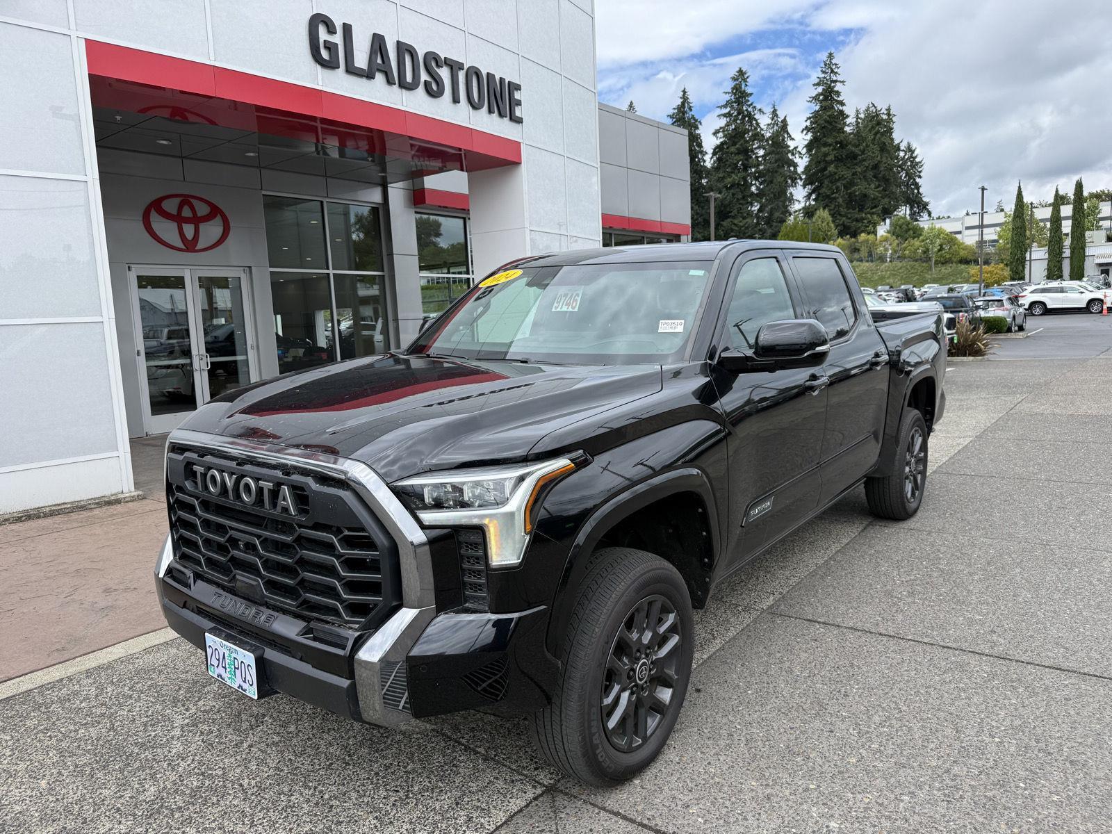 Midnight Black Metallic 2024 Toyota Tundra Pickup Truck Four-Wheel Drive Automatic