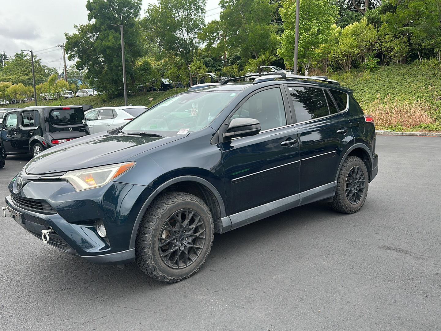 Teal (Galactic Aqua Mica) 2018 Toyota RAV4 SUV / Crossover All-Wheel Drive Automatic