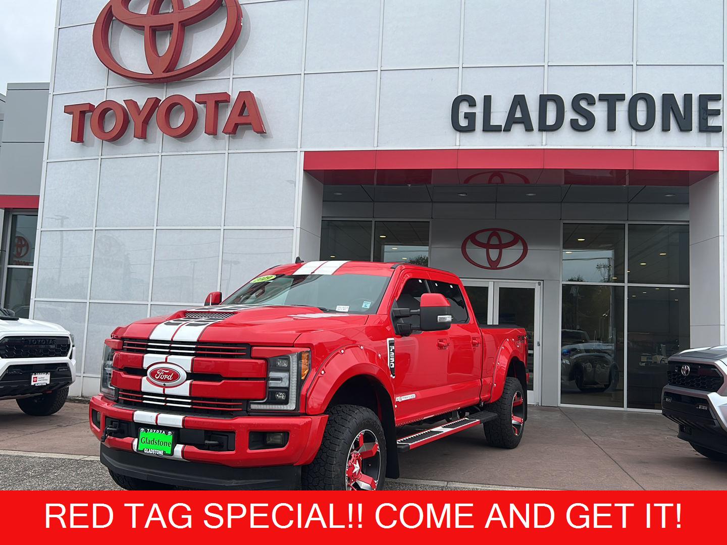 Race Red 2019 Ford F-250 Super Duty Pickup Truck Four-Wheel Drive 6-Speed Automatic