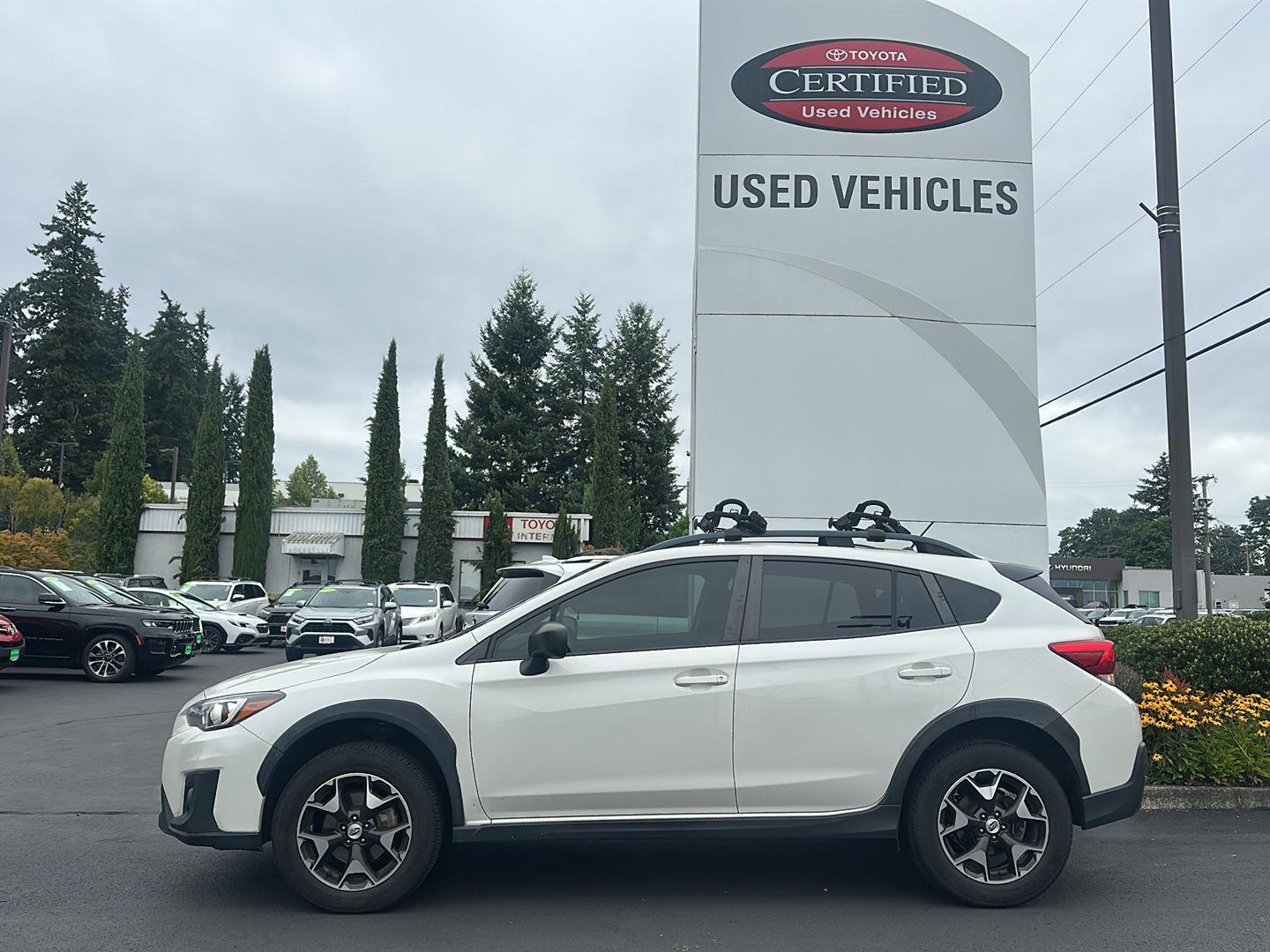 Crystal White Pearl 2018 Subaru Crosstrek SUV / Crossover All-Wheel Drive Manual