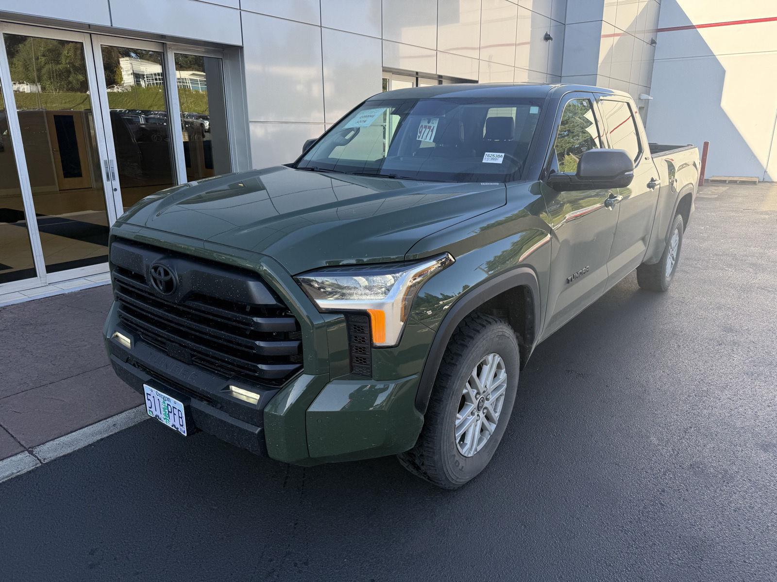 Army Green 2023 Toyota Tundra Pickup Truck Four-Wheel Drive Automatic