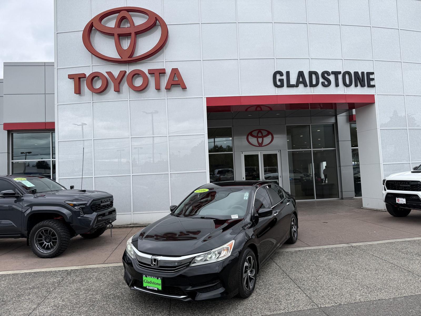 Crystal Black Pearl 2016 Honda Accord Sedan Front-Wheel Drive Continuously Variable Transmission