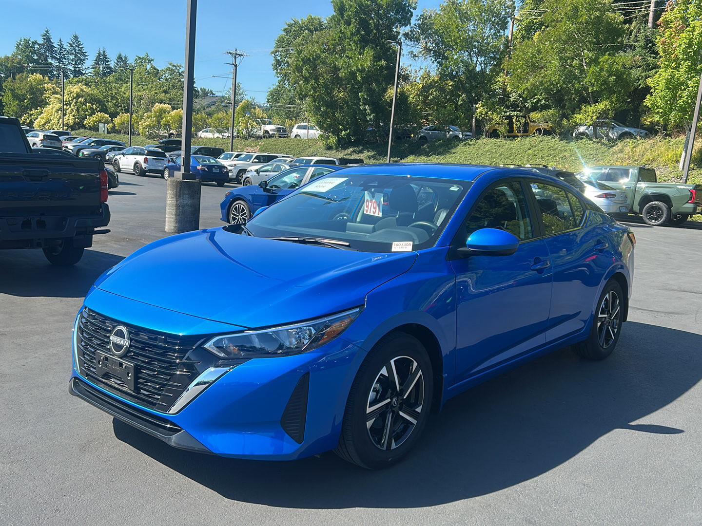 Electric Blue Metallic 2024 Nissan Sentra Sedan Front-Wheel Drive Continuously Variable Transmission
