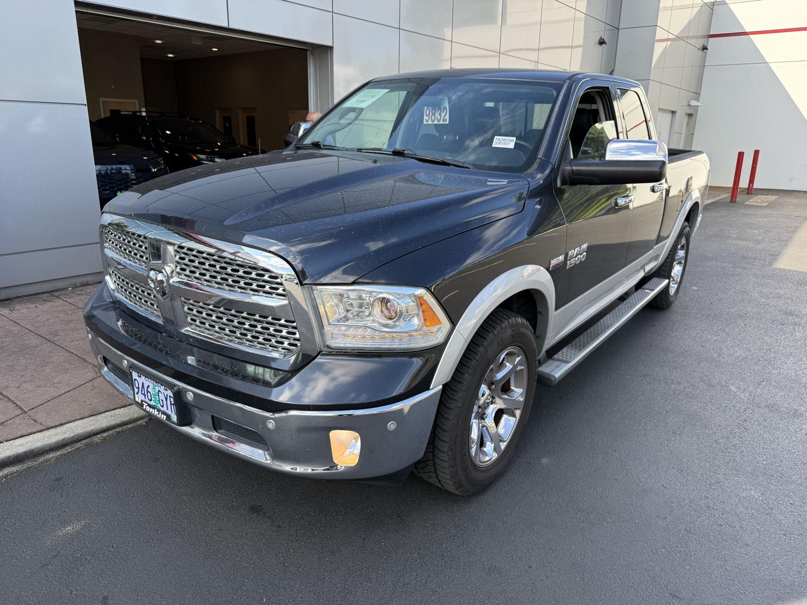 Gray (Maximum Steel Metallic Clearcoat) 2014 RAM 1500 Pickup Truck Four-Wheel Drive 8-Speed Automatic