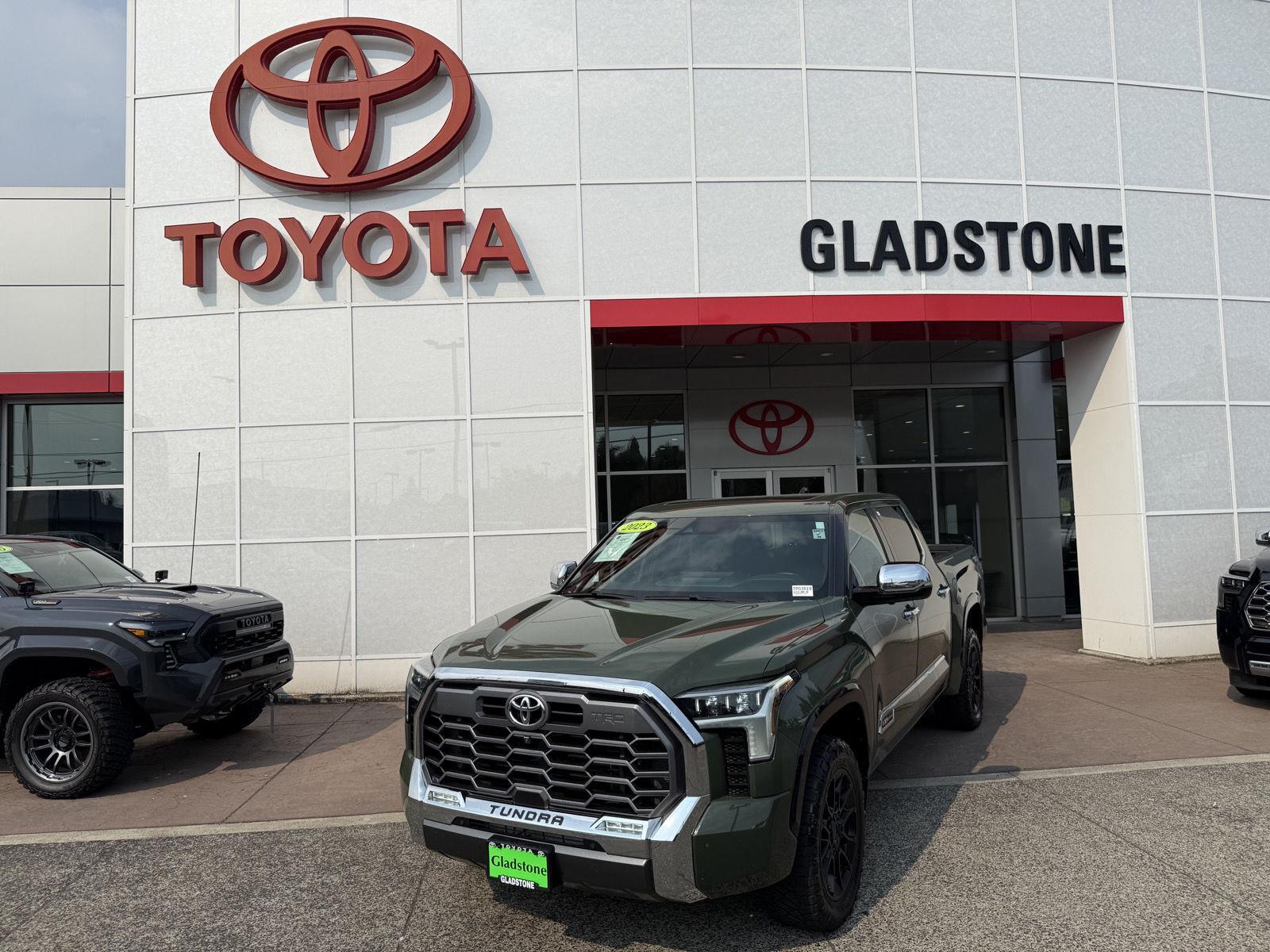 Army Green 2023 Toyota Tundra Pickup Truck Four-Wheel Drive Automatic