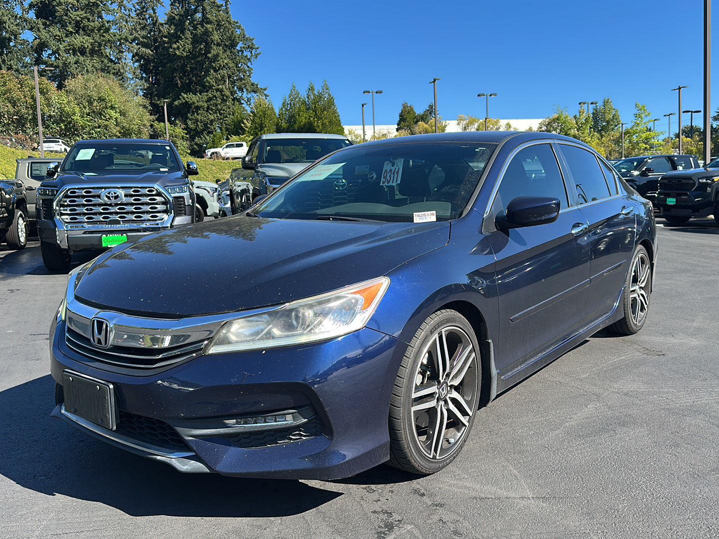 Black (Obsidian Blue Pearl) 2017 Honda Accord Sedan Front-Wheel Drive Continuously Variable Transmission