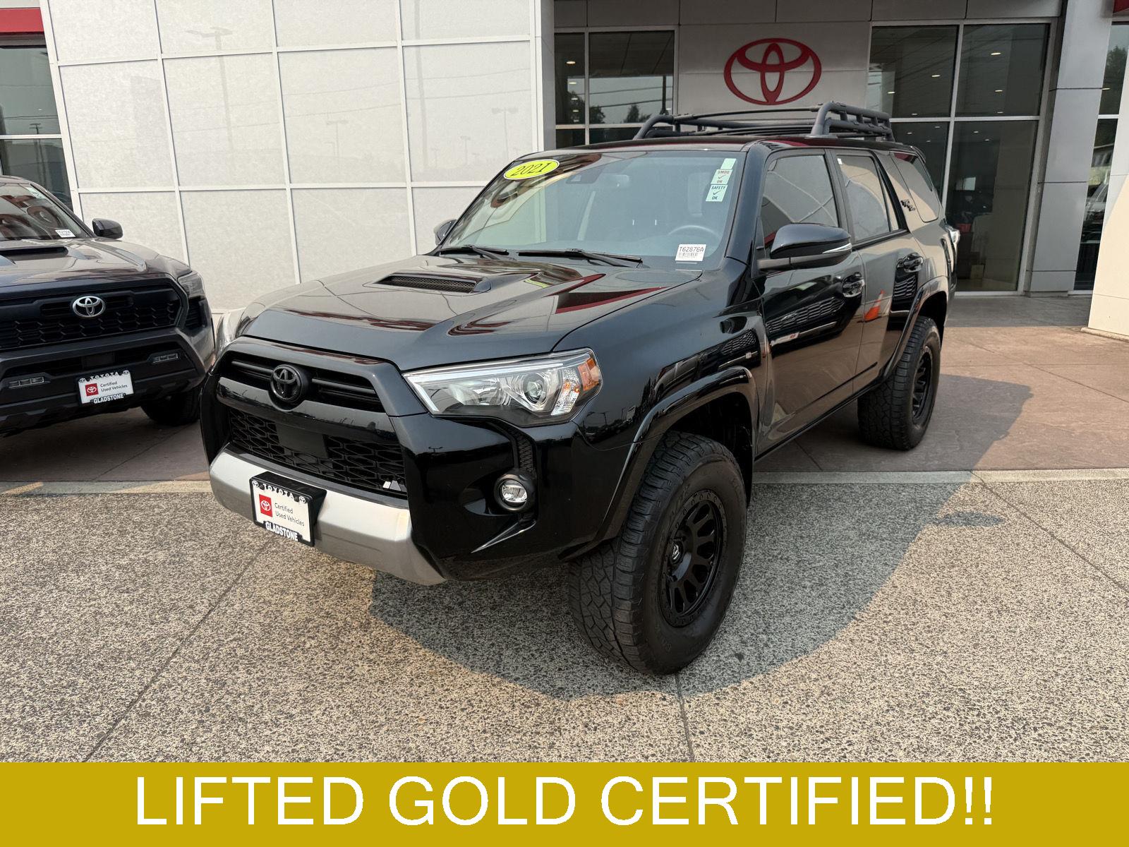 Midnight Black Metallic 2021 Toyota 4Runner SUV / Crossover Four-Wheel Drive Automatic