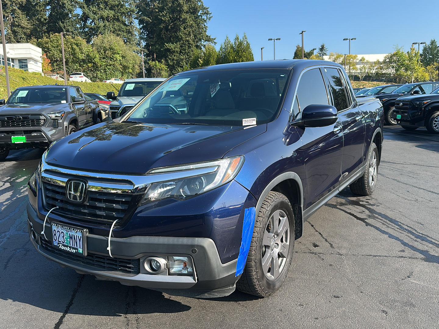 Black (Obsidian Blue Pearl) 2020 Honda Ridgeline Pickup Truck All-Wheel Drive Automatic