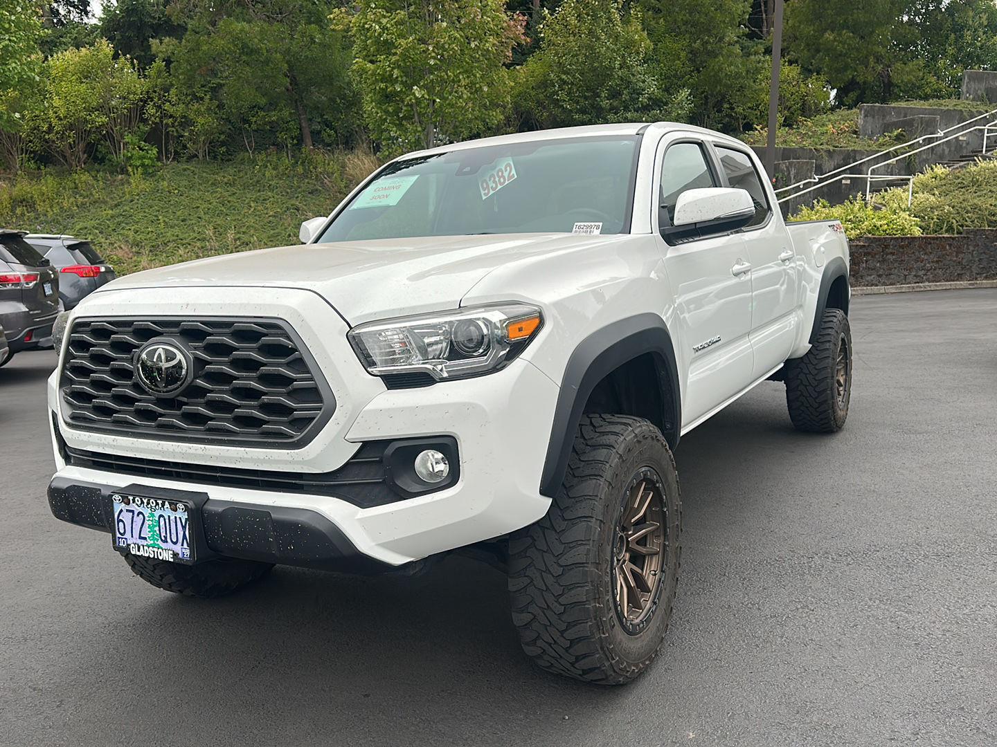 Super White 2020 Toyota Tacoma Pickup Truck Four-Wheel Drive Automatic