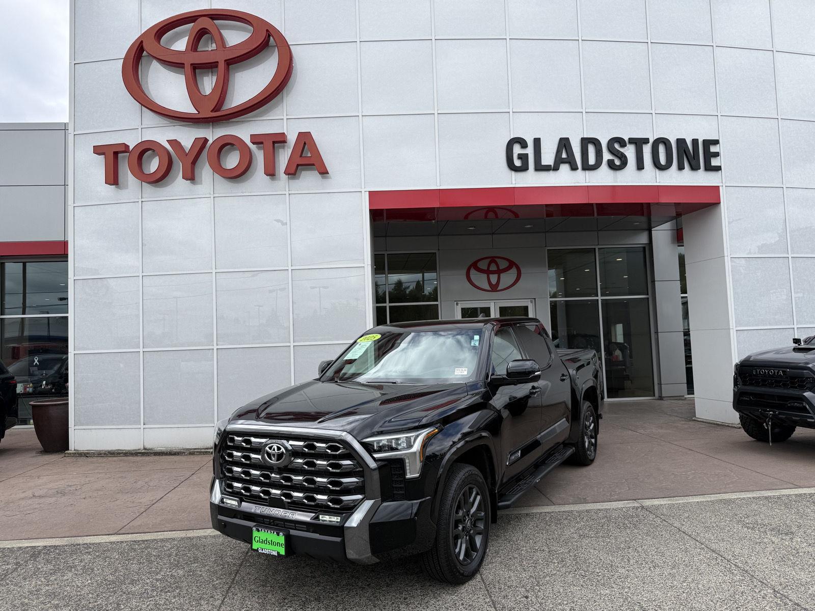 Midnight Black Metallic 2025 Toyota Tundra Pickup Truck Four-Wheel Drive Automatic