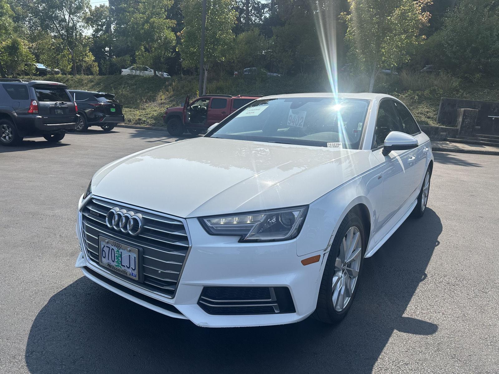 Ibis White 2018 Audi A4 Sedan All-Wheel Drive Automatic