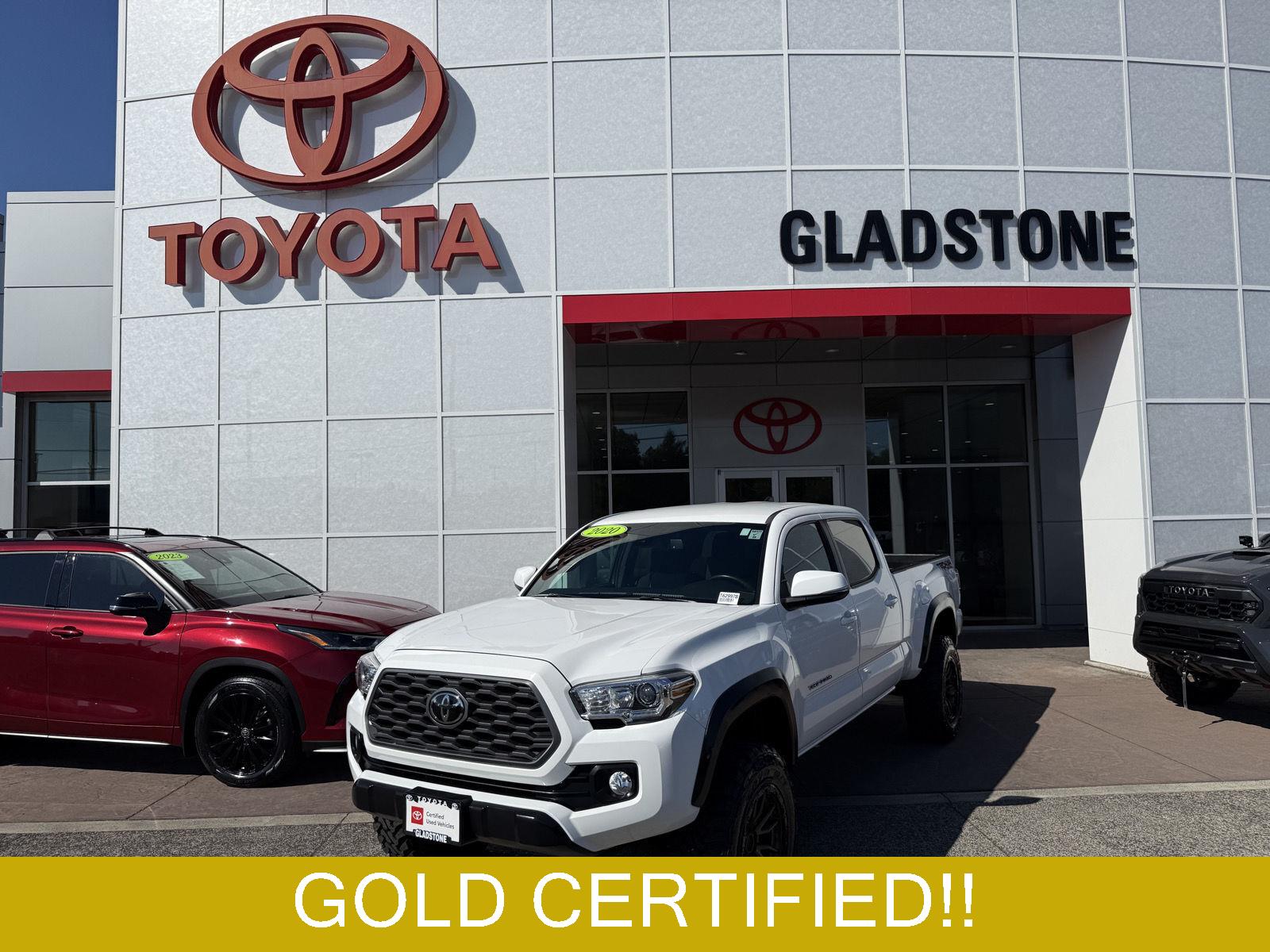 Super White 2020 Toyota Tacoma Pickup Truck Four-Wheel Drive Automatic