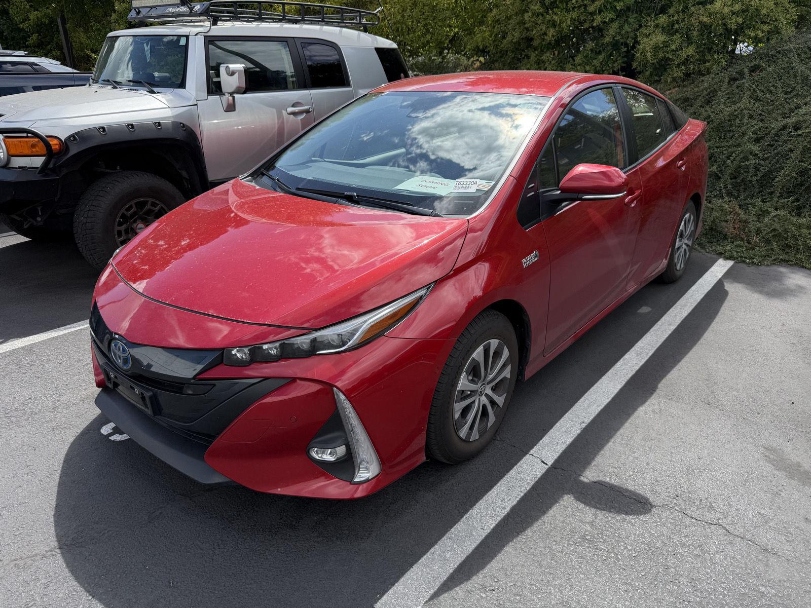 Supersonic Red 2021 Toyota Prius Prime Hatchback Front-Wheel Drive Continuously Variable Transmission