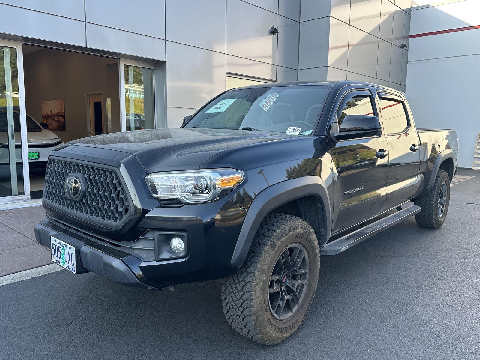 Midnight Black Metallic 2019 Toyota Tacoma Pickup Truck Four-Wheel Drive Automatic