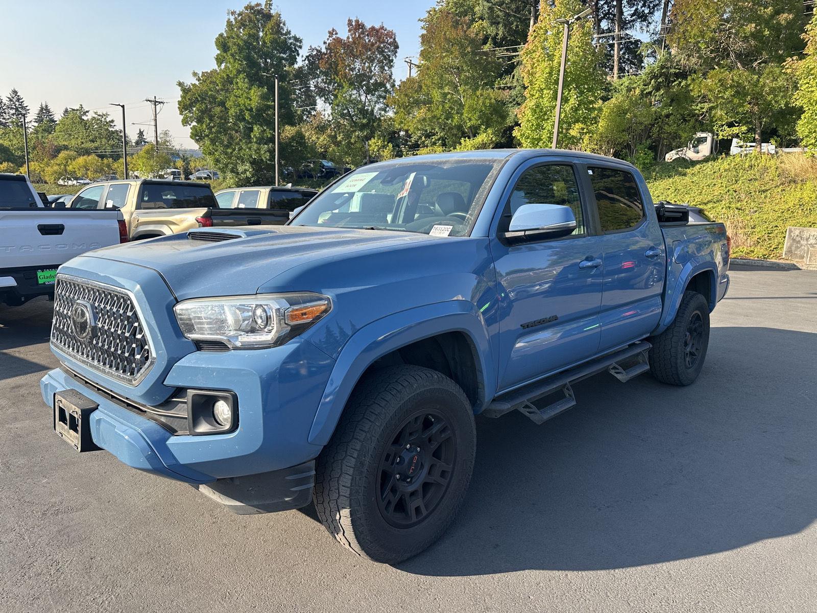 Cavalry Blue 2019 Toyota Tacoma Pickup Truck Four-Wheel Drive Automatic