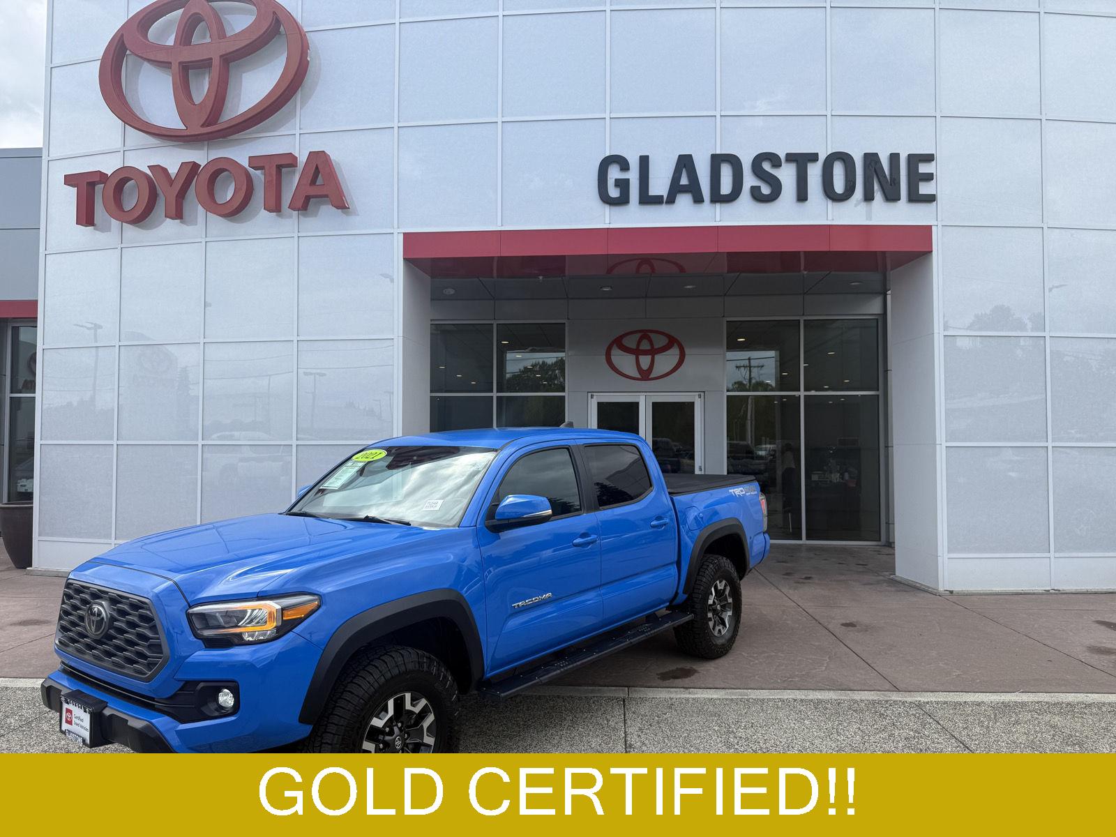 Voodoo Blue 2021 Toyota Tacoma Pickup Truck Four-Wheel Drive Automatic
