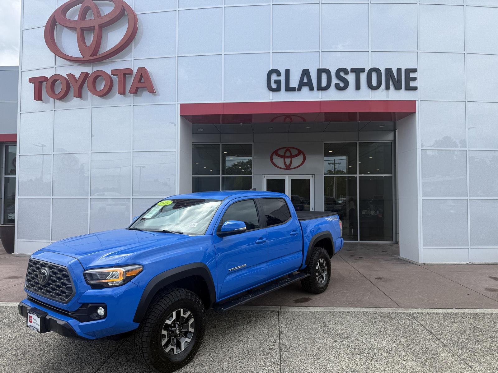Voodoo Blue 2021 Toyota Tacoma Pickup Truck Four-Wheel Drive Automatic