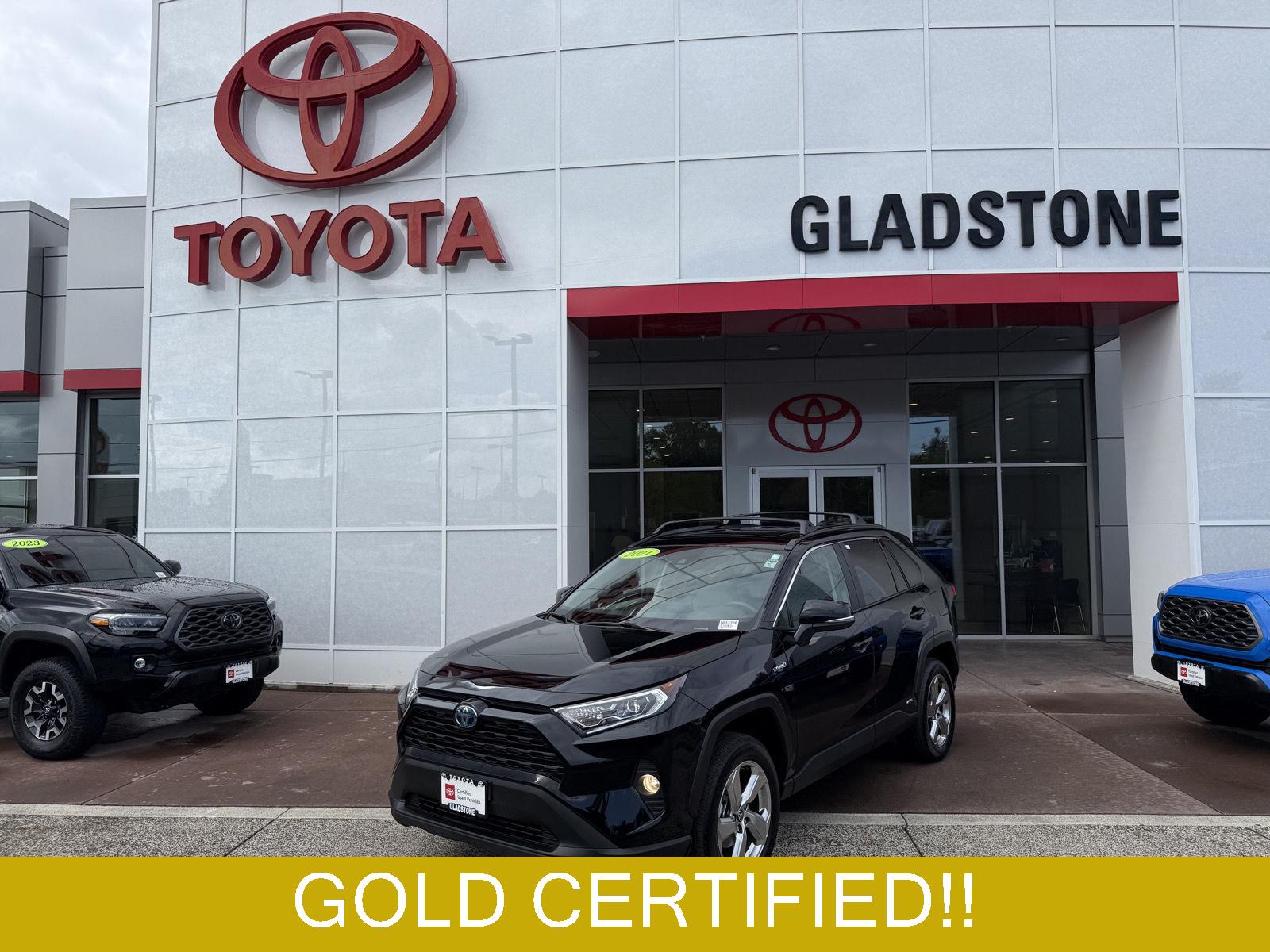 Midnight Black Metallic 2021 Toyota RAV4 Hybrid SUV / Crossover All-Wheel Drive Continuously Variable Transmission