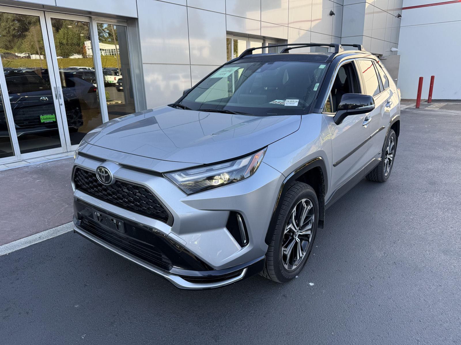 Silver Sky Metallic/Midnight Black Metallic 2025 Toyota RAV4 Plug-in Hybrid SUV / Crossover All-Wheel Drive Continuously Variable Transmission