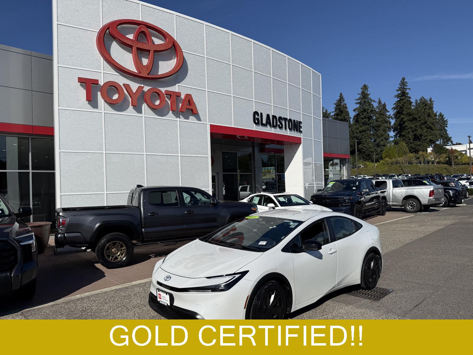 White (Wind Chill Pearl) 2025 Toyota Prius Hatchback Front-Wheel Drive Continuously Variable Transmission