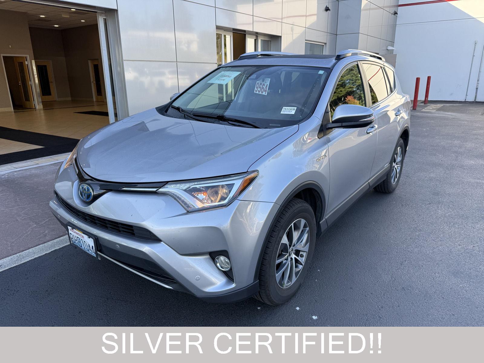 Silver Sky Metallic 2017 Toyota RAV4 Hybrid SUV / Crossover All-Wheel Drive Continuously Variable Transmission