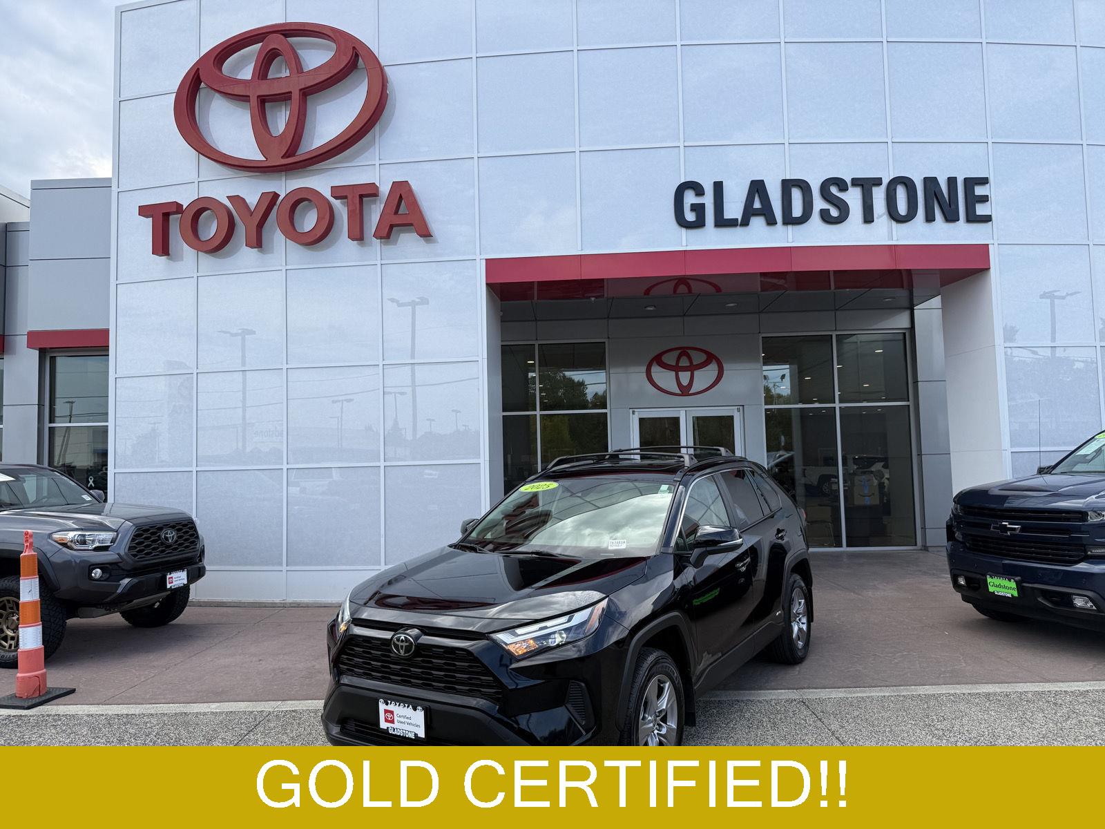 Midnight Black Metallic 2025 Toyota RAV4 Hybrid SUV / Crossover All-Wheel Drive Continuously Variable Transmission