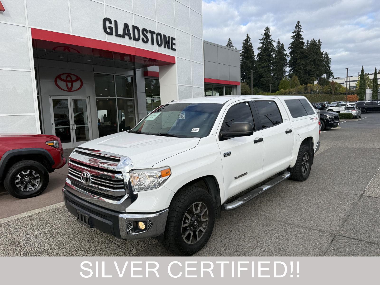 Super White 2017 Toyota Tundra Pickup Truck Four-Wheel Drive