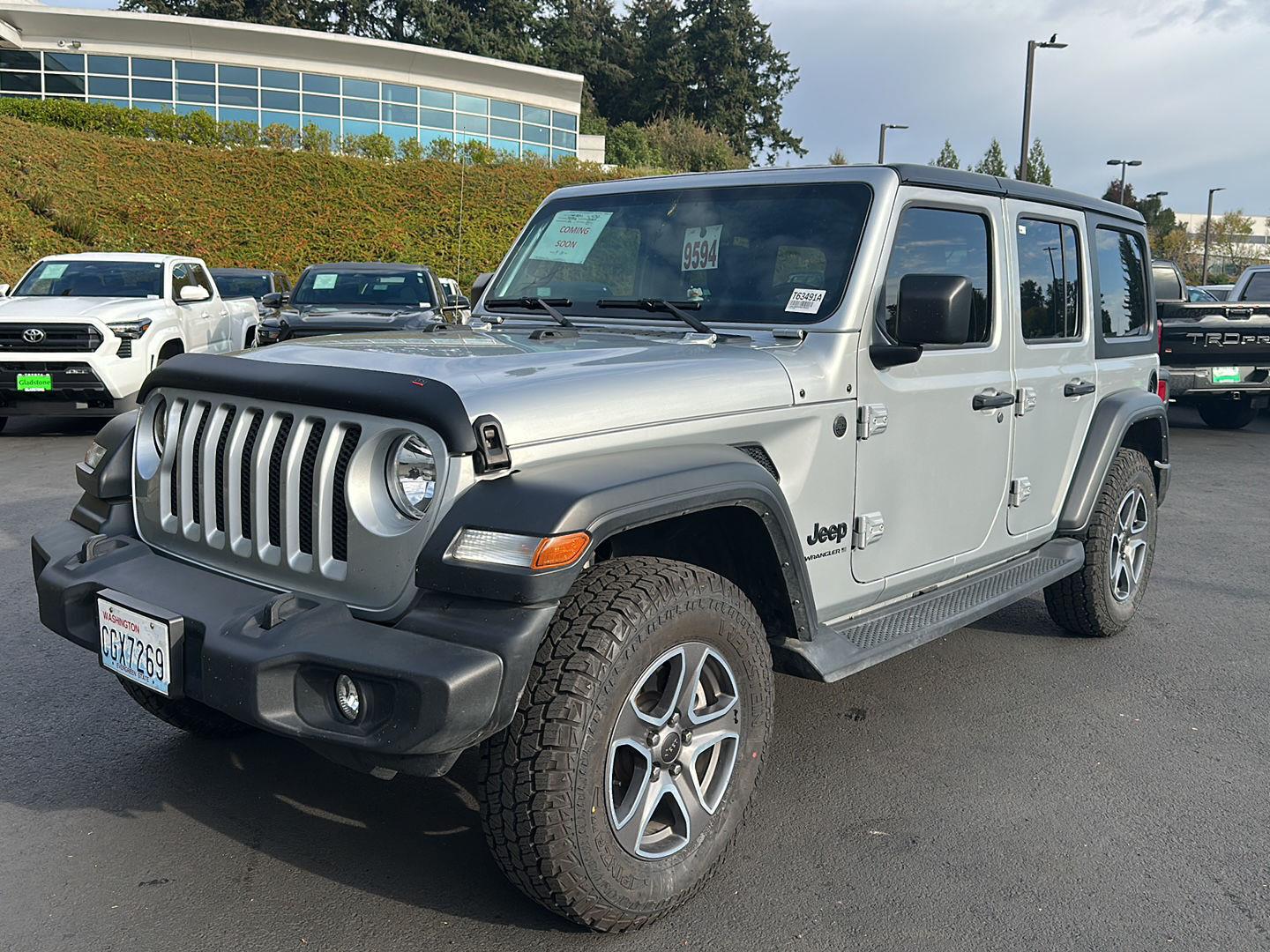 Silver Zynith Clearcoat 2023 Jeep Wrangler SUV / Crossover Four-Wheel Drive 8-Speed Automatic