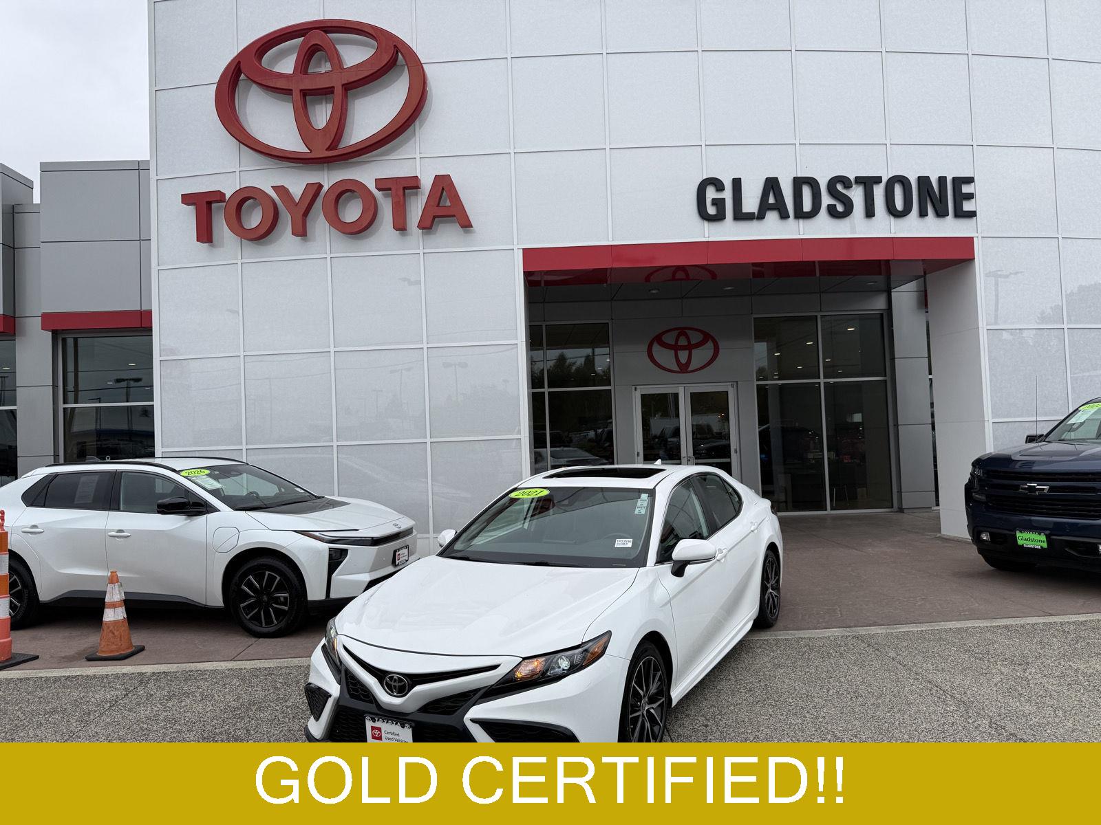 Super White 2021 Toyota Camry Sedan All-Wheel Drive Automatic