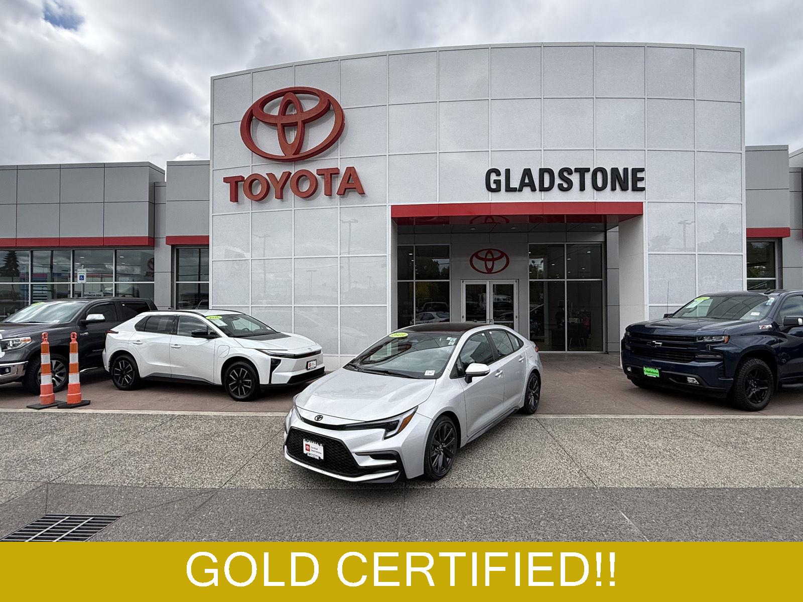 Classic Silver Metallic/Midnight Black Metallic 2023 Toyota Corolla Sedan Front-Wheel Drive Continuously Variable Transmission