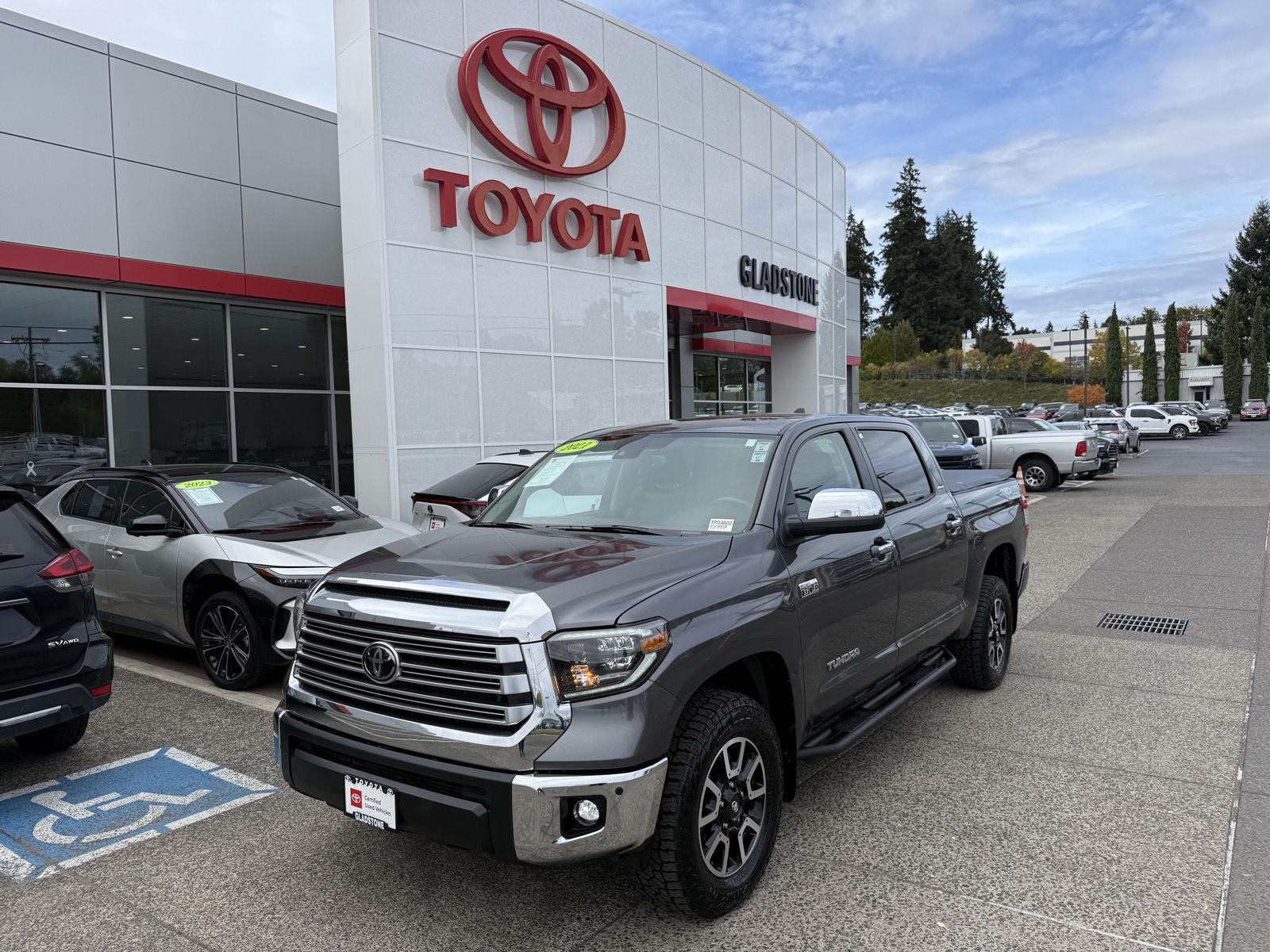 Magnetic Gray Metallic 2021 Toyota Tundra Pickup Truck Four-Wheel Drive Automatic