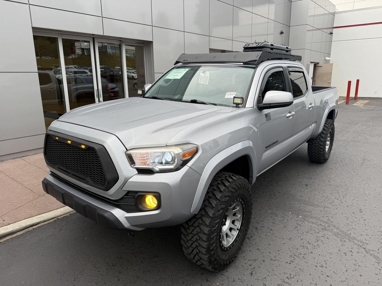Silver Sky Metallic 2017 Toyota Tacoma Pickup Truck Four-Wheel Drive Automatic