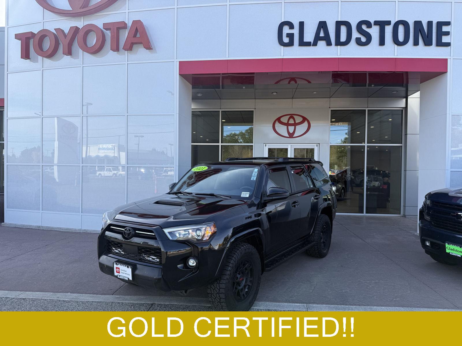 Midnight Black Metallic 2021 Toyota 4Runner SUV / Crossover Four-Wheel Drive Automatic