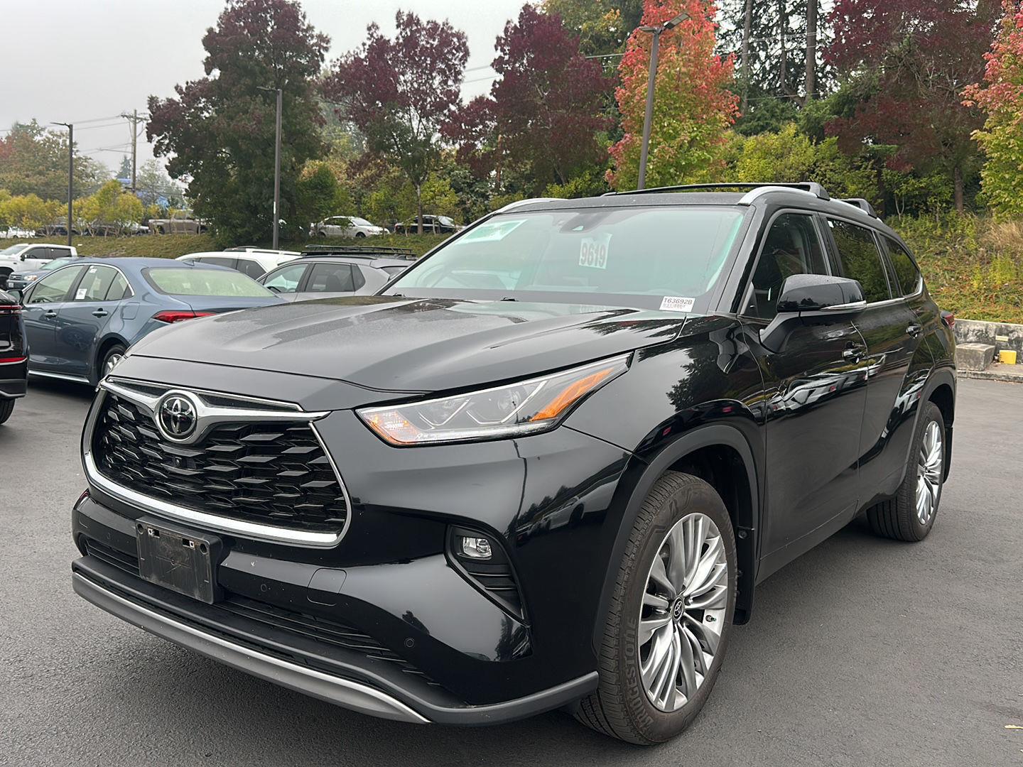 Midnight Black Metallic 2023 Toyota Highlander SUV / Crossover All-Wheel Drive Automatic