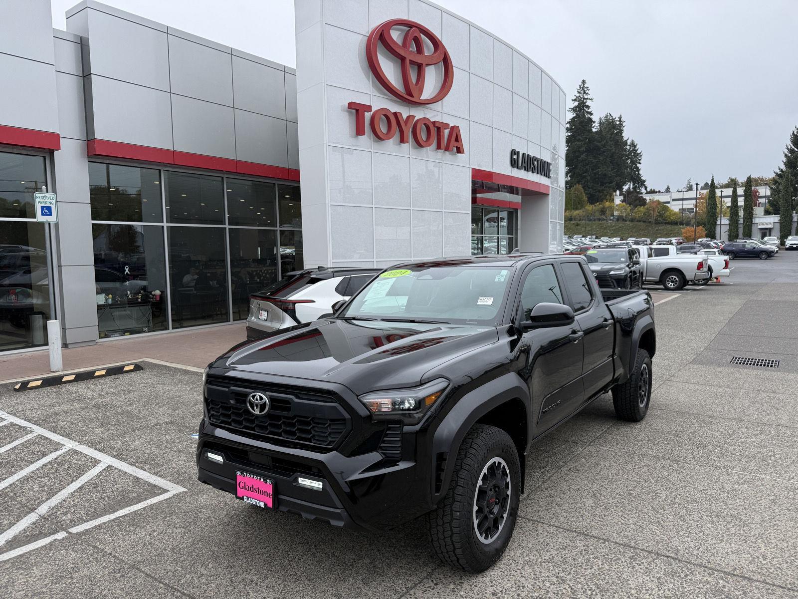 Black 2024 Toyota Tacoma Pickup Truck Four-Wheel Drive Automatic