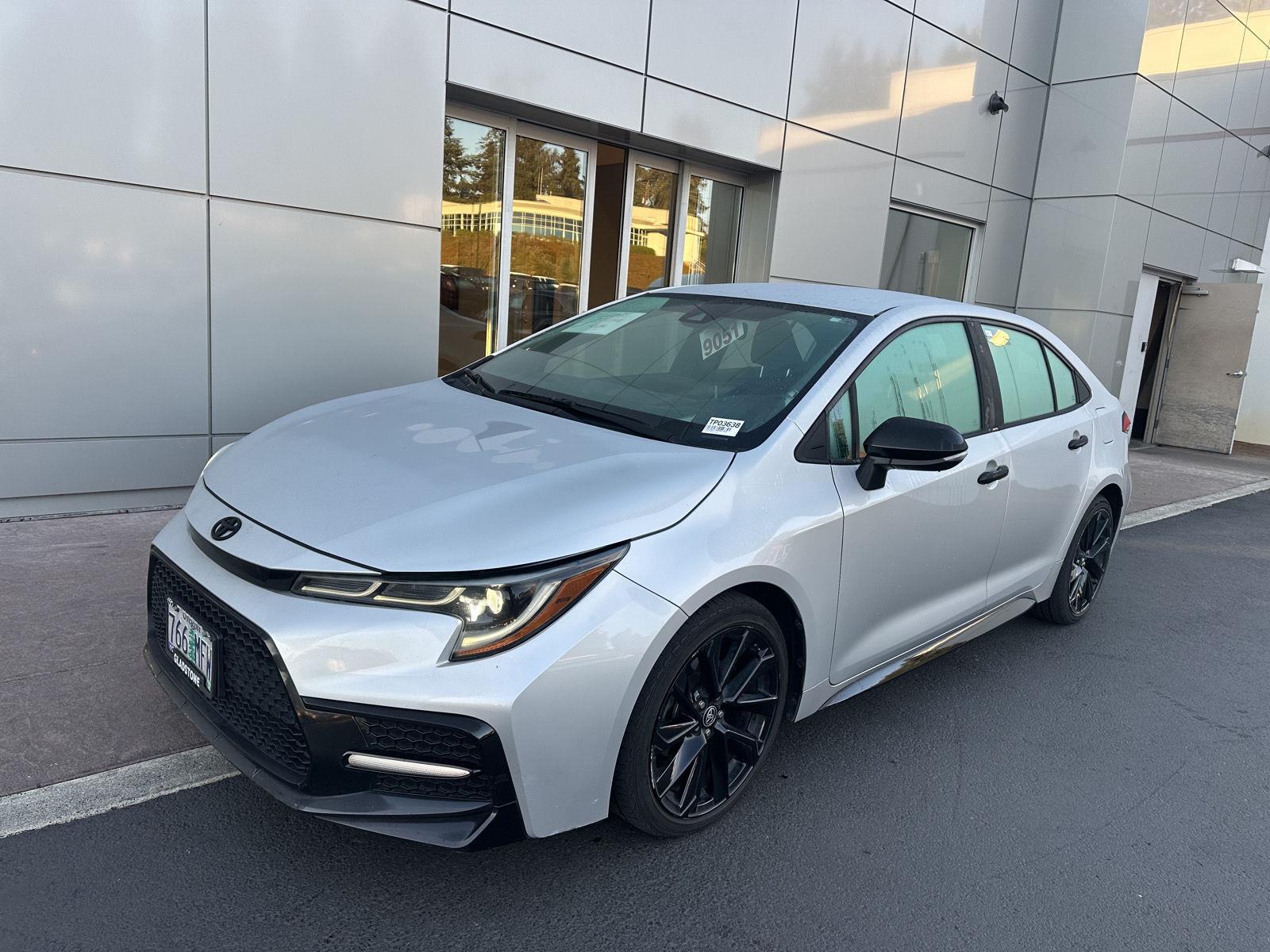 Classic Silver Metallic 2021 Toyota Corolla Sedan Front-Wheel Drive Continuously Variable Transmission
