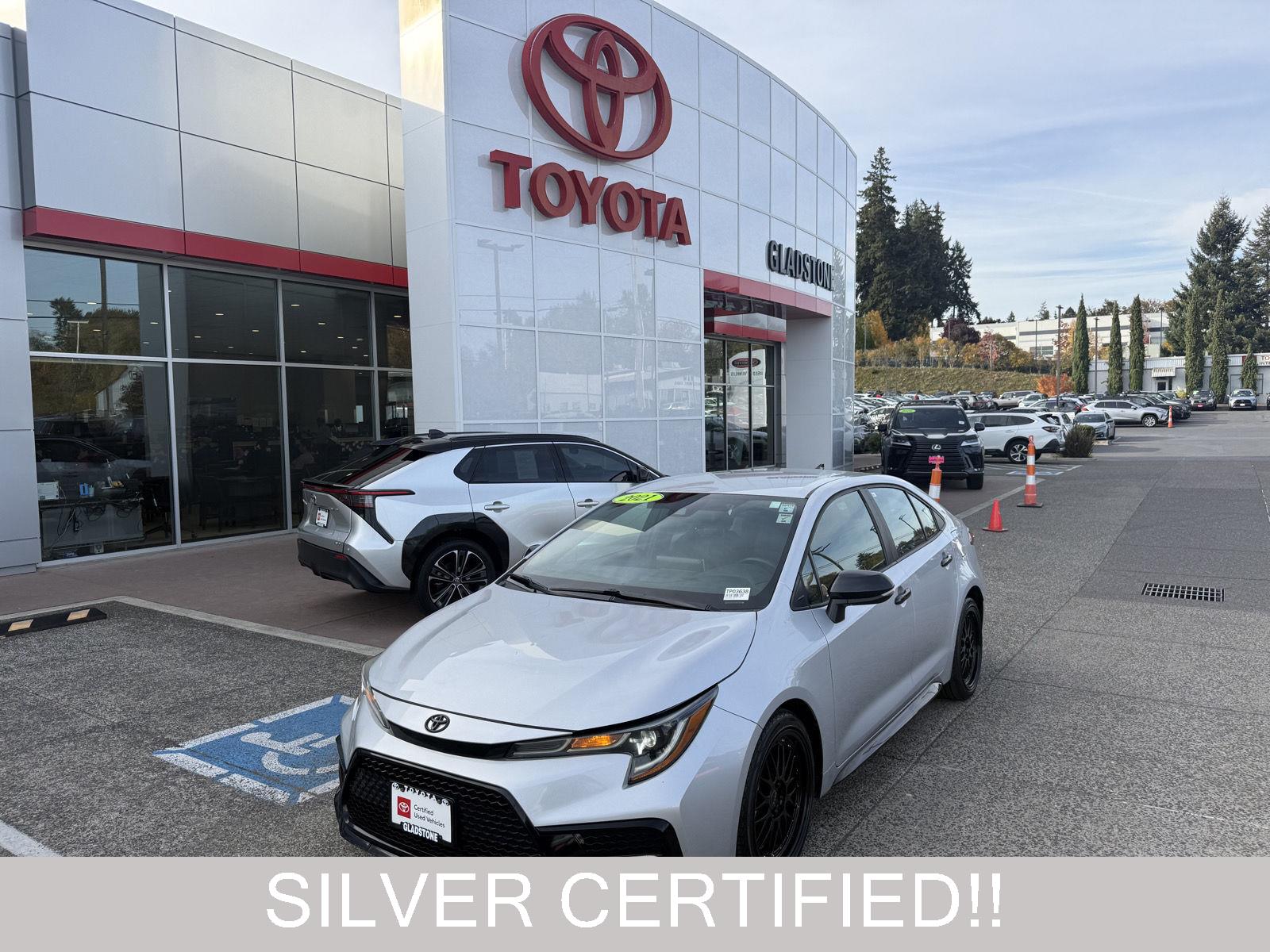 Classic Silver Metallic 2021 Toyota Corolla Sedan Front-Wheel Drive Continuously Variable Transmission