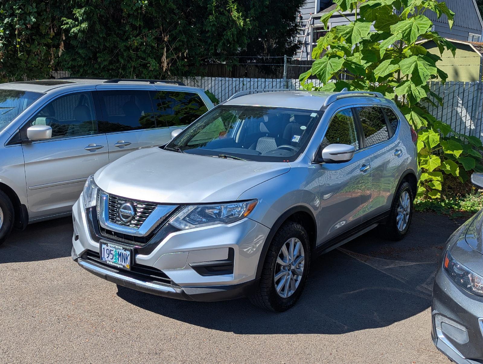 Brilliant Silver Metallic 2019 Nissan Rogue SUV / Crossover All-Wheel Drive Continuously Variable Transmission