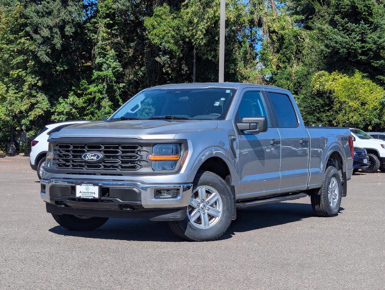 Iconic Silver 2024 Ford F-150 Pickup Truck Four-Wheel Drive Automatic