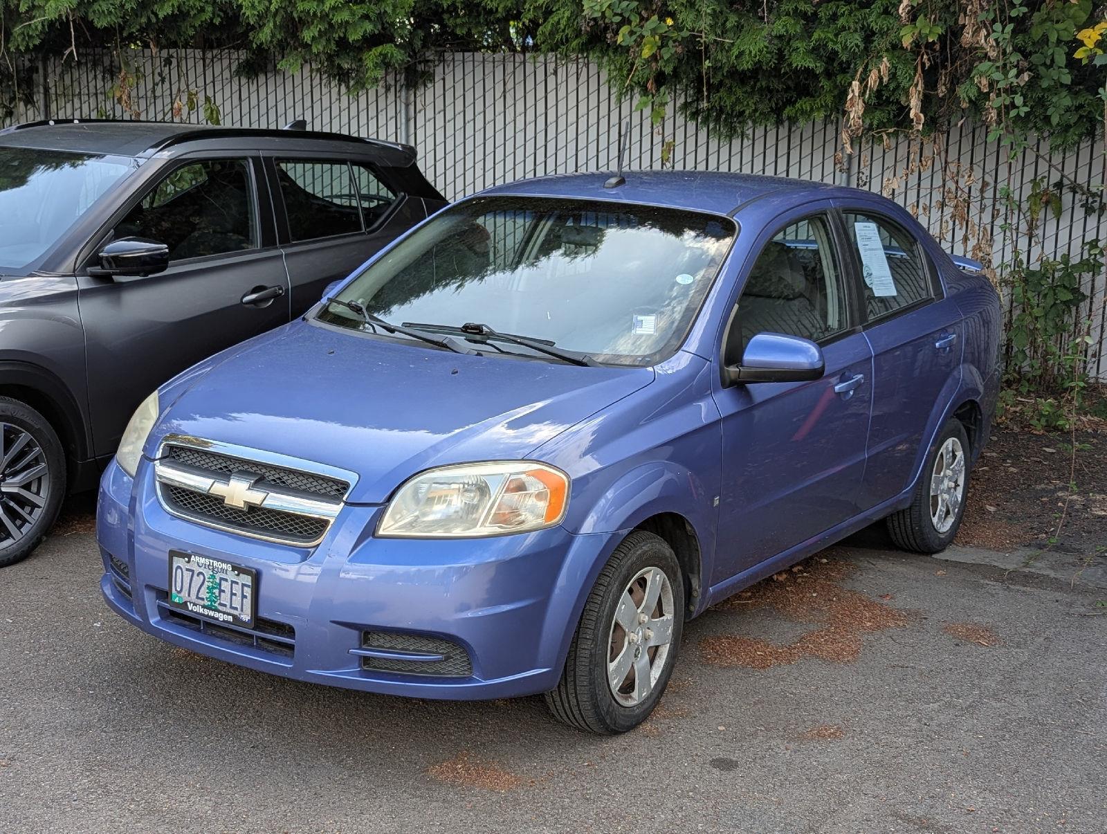Blue Moon 2009 Chevrolet Aveo Sedan Front-Wheel Drive 4-Speed Automatic