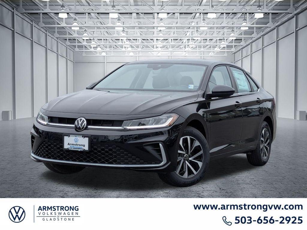 Deep Black Pearl 2026 Volkswagen Jetta Sedan Front-Wheel Drive Automatic