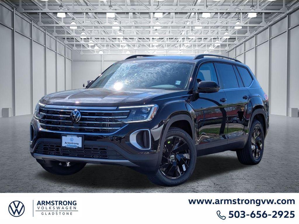 Deep Black Pearl 2026 Volkswagen Atlas SUV / Crossover All-Wheel Drive Automatic