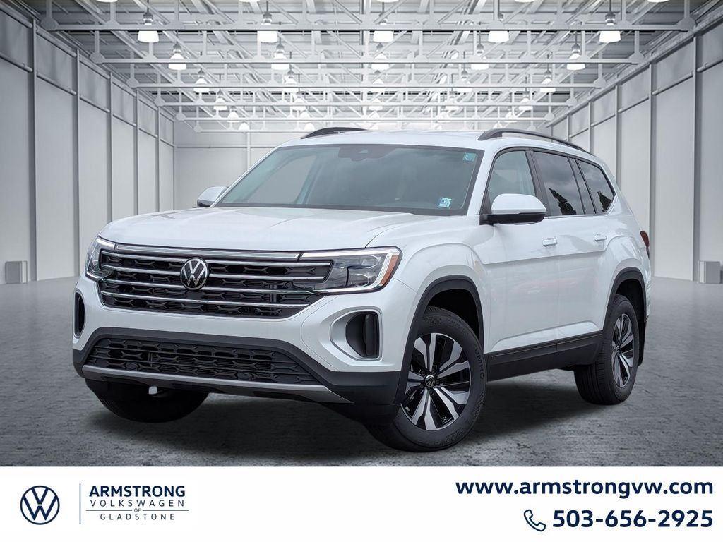 Opal White Pearl 2026 Volkswagen Atlas SUV / Crossover All-Wheel Drive Automatic
