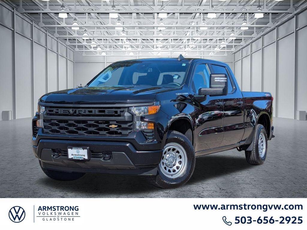 Black 2022 Chevrolet Silverado 1500 Pickup Truck Four-Wheel Drive 8-Speed Automatic