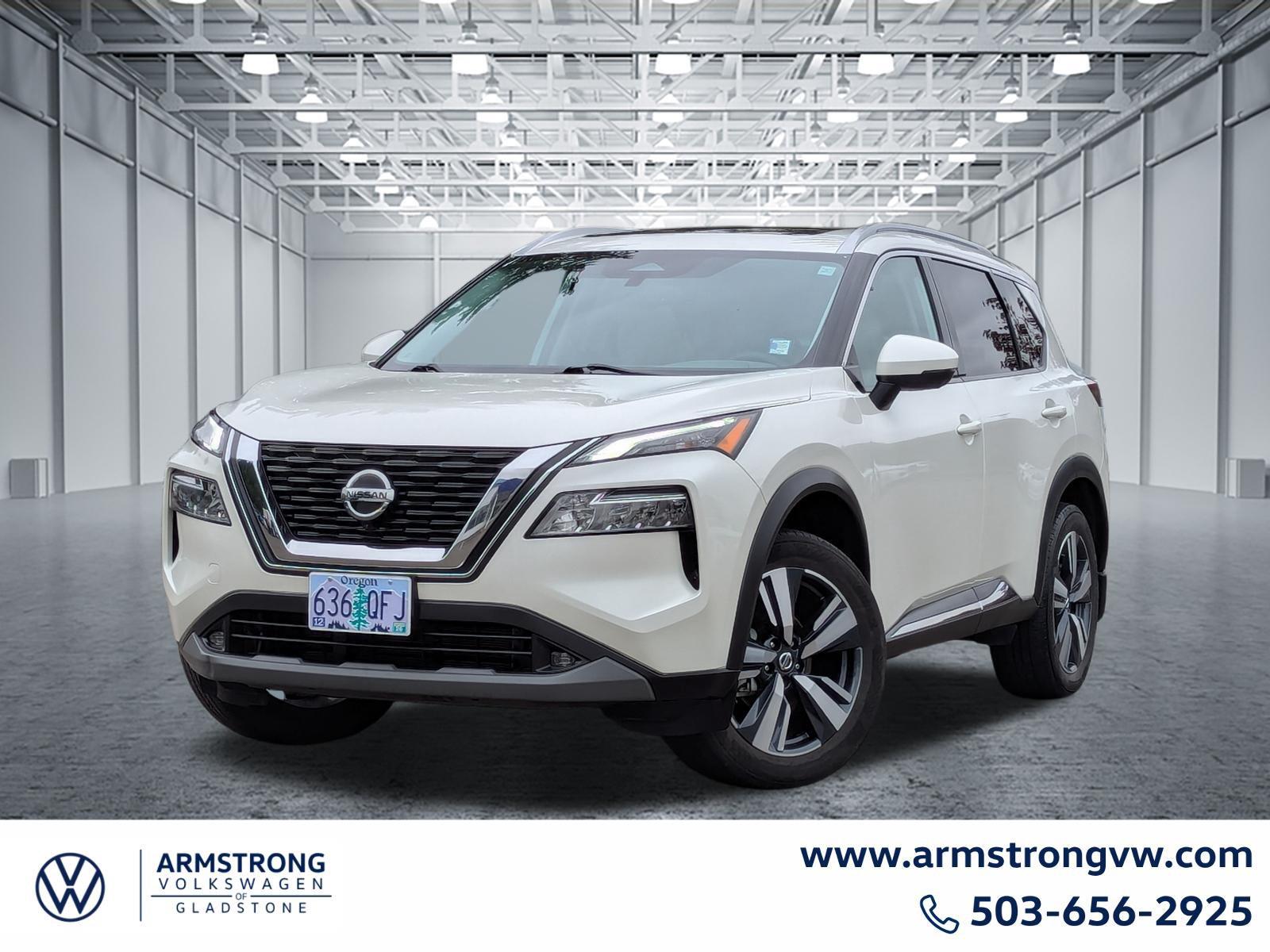 White 2021 Nissan Rogue SUV / Crossover All-Wheel Drive Continuously Variable Transmission